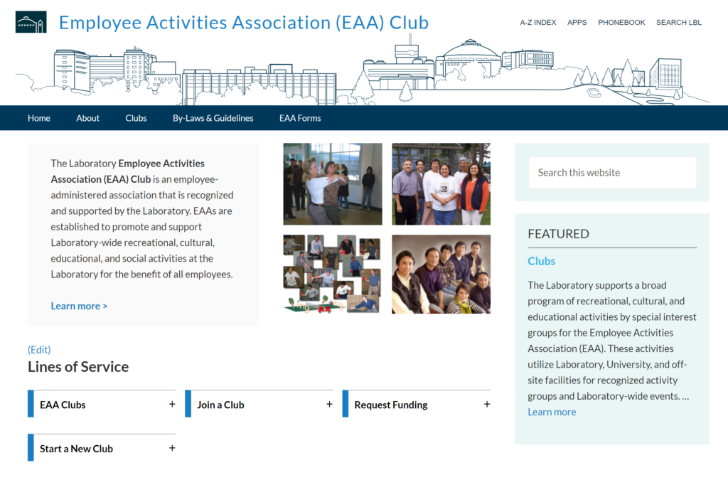 New EAA website