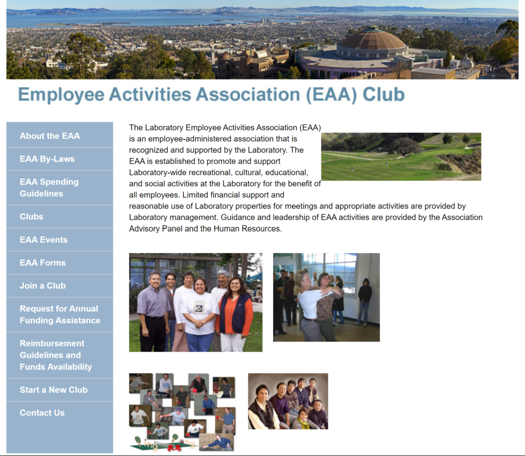 Previous EAA website